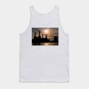 Battersea Power Station River Thames London Tank Top